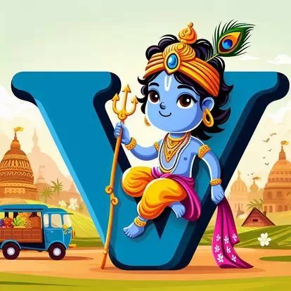 God Krishna alphabet letter DP images for WhatsApp