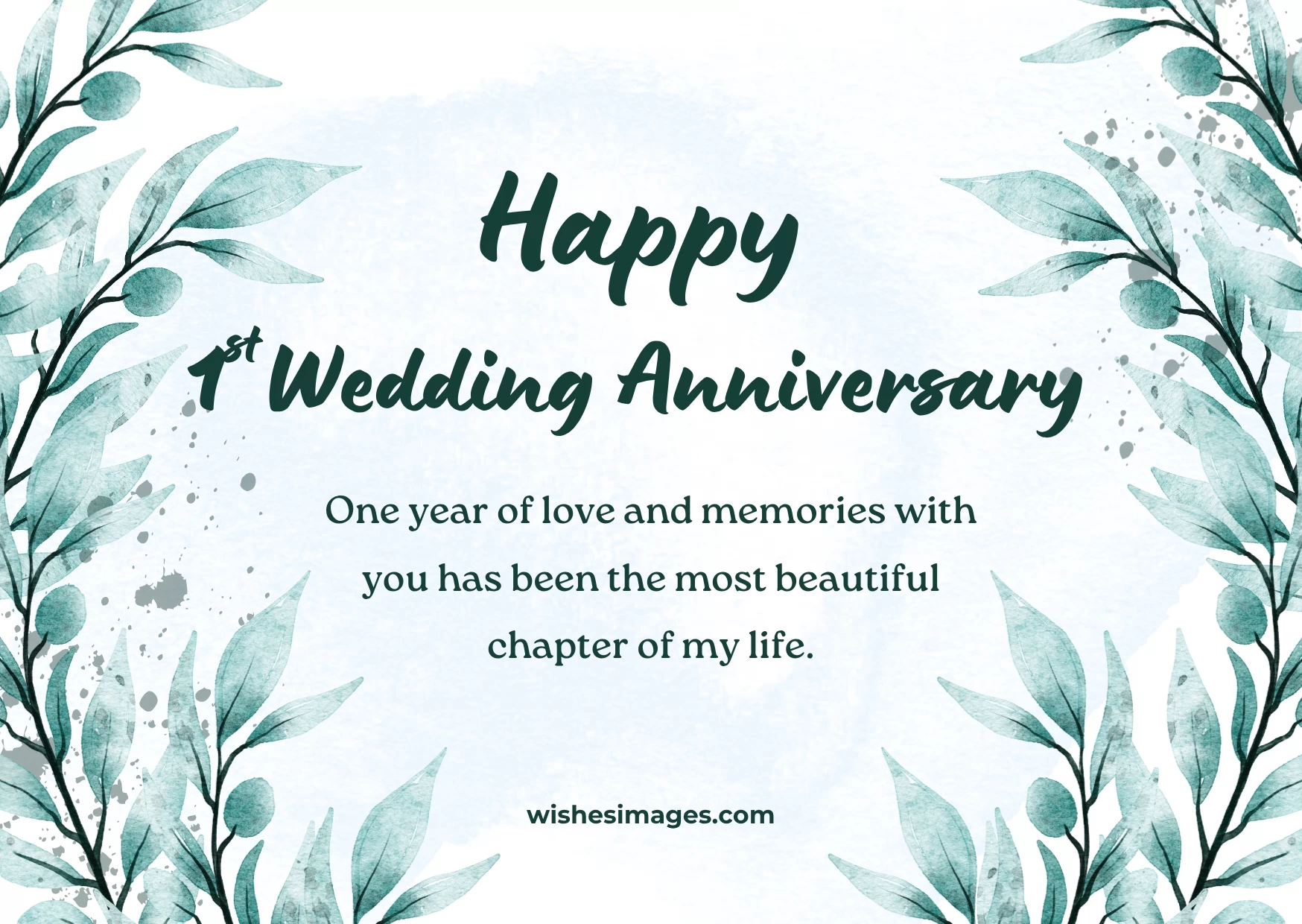 Romantic Happy 1st Anniversary Wishes Messages