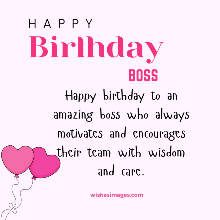 Sweet Birthday wishes for Boss