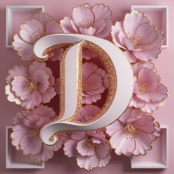 D Letter DP for Facebook