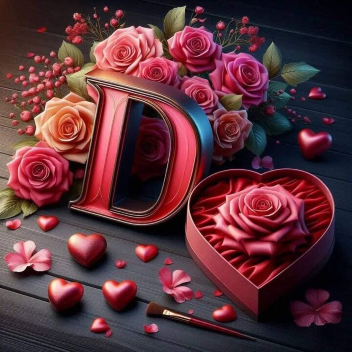 D Letter DP for Facebook