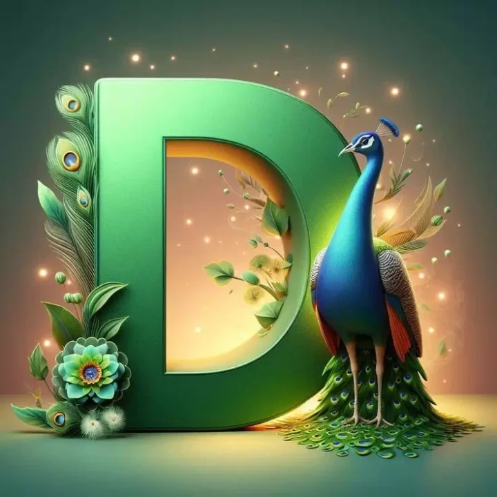 Beautiful D alphabet letter DP for WhatsApp