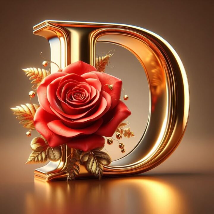 D Letter DP for Facebook