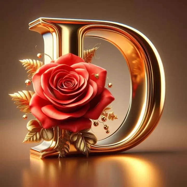 Beautiful D alphabet letter DP for WhatsApp