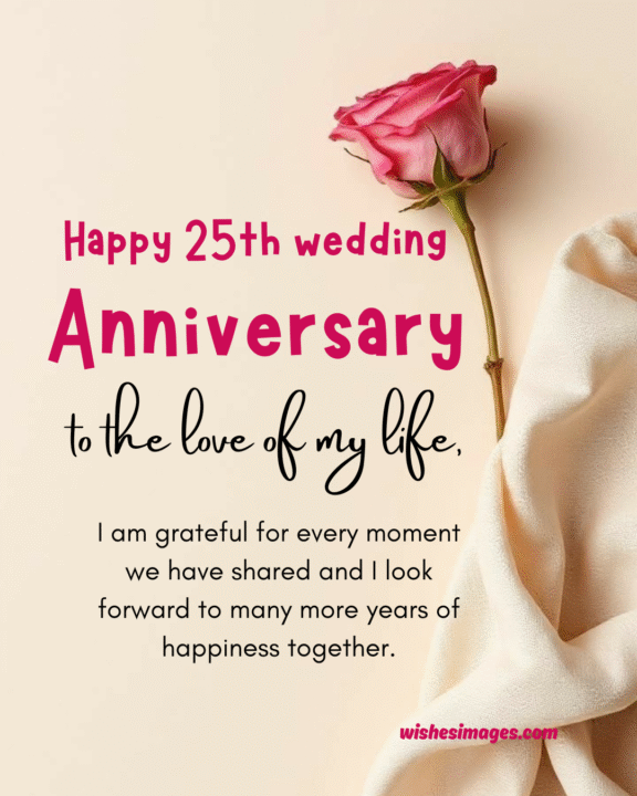 25th Wedding Anniversary Wishes