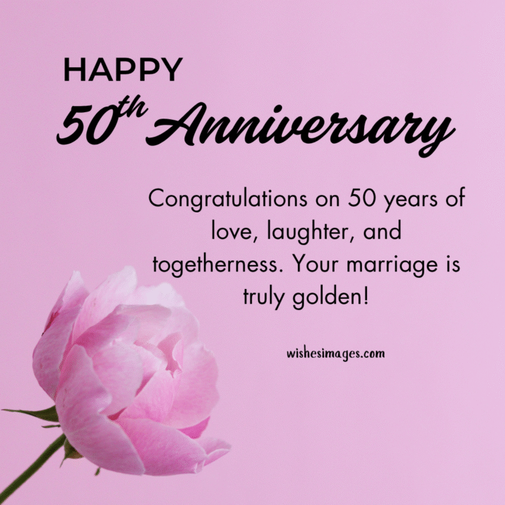 50th Wedding Anniversary Wishes