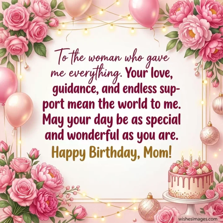 Emotional Birthday Wishes Images for Mom