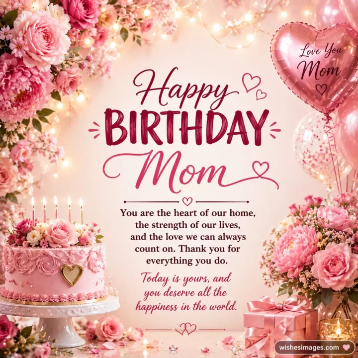Sweet Birthday Wishes for Mom Images