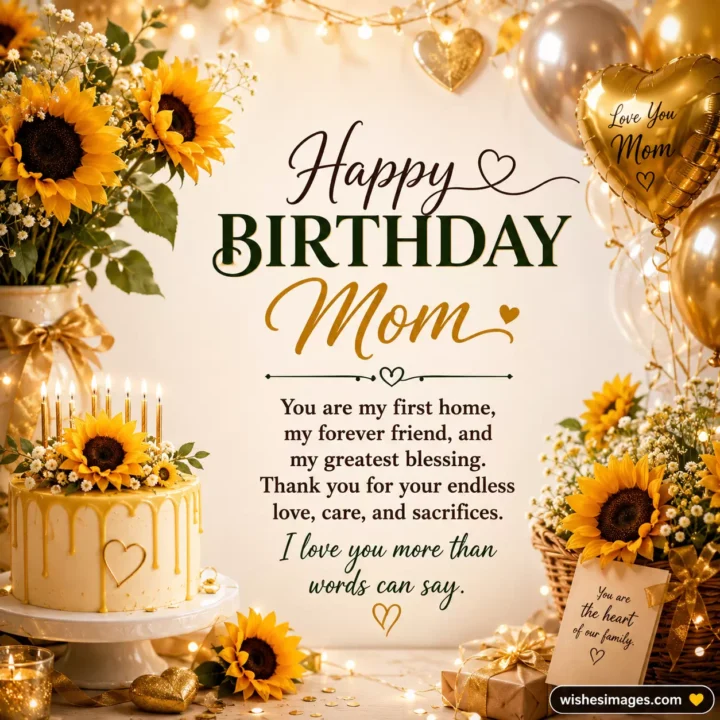 Beautiful Birthday Wishes Images for Mom
