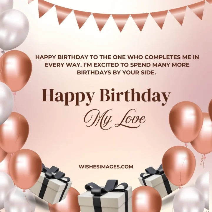 Romantic Birthday Wishes Images for Husband