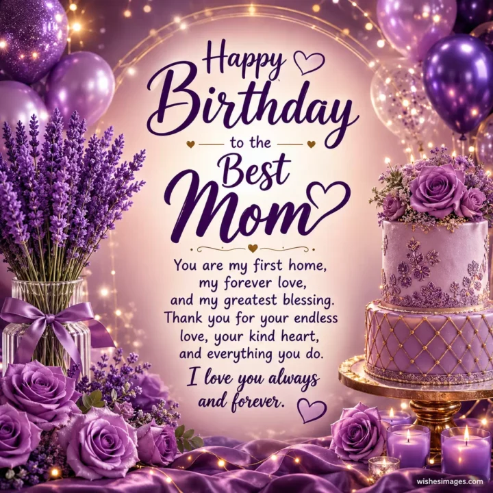 Beautiful Birthday Wishes Images for Mom