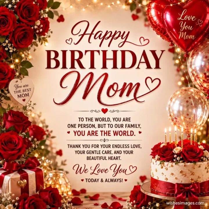 Happy Birthday Wishes Images for Mom Free Download