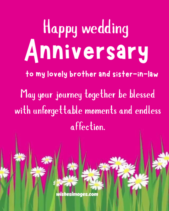 Happy Anniversary Brother and Sister-in-law