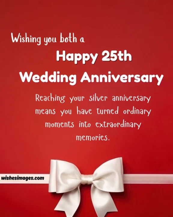 25th wedding anniversary wishes images