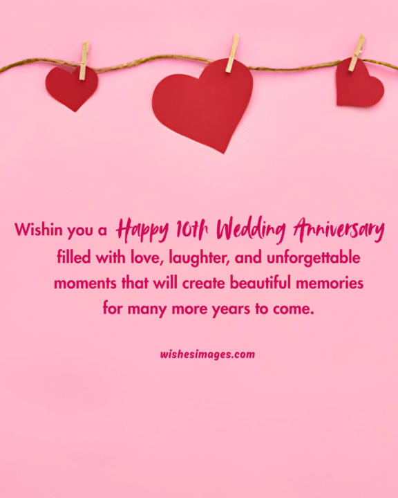 10th Wedding Anniversary Wishes