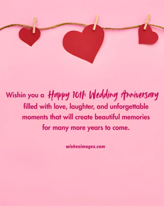 10th Wedding Anniversary Wishes images