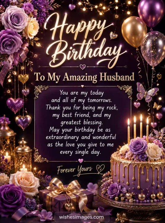 Husband birthday greeting image in HD quality