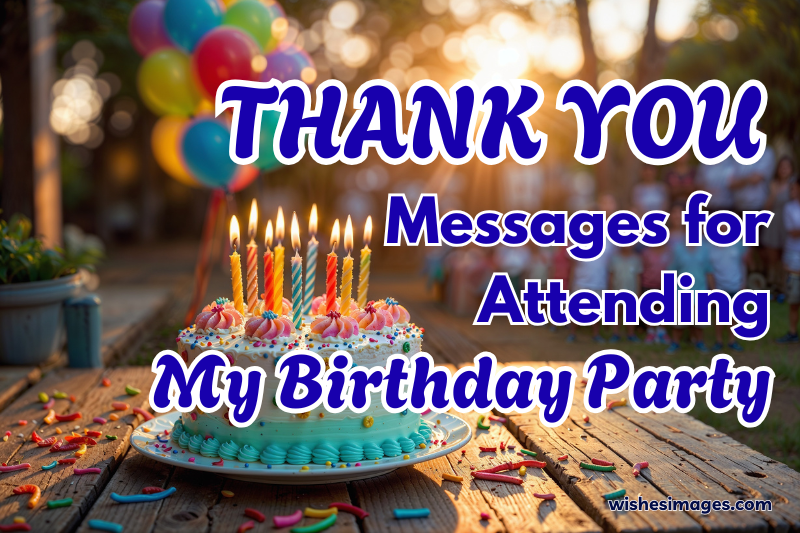 250+ Heartfelt Thank You Messages for Attending My Birthday Party