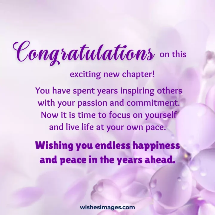 Retirement wishes and messages for colleagues