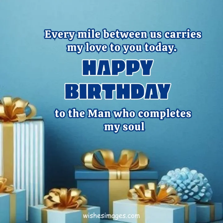 Long Distance Birthday Wishes images for Husband