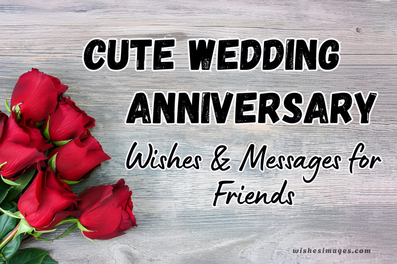 250+ Cute Wedding Anniversary Wishes and Messages for Friends