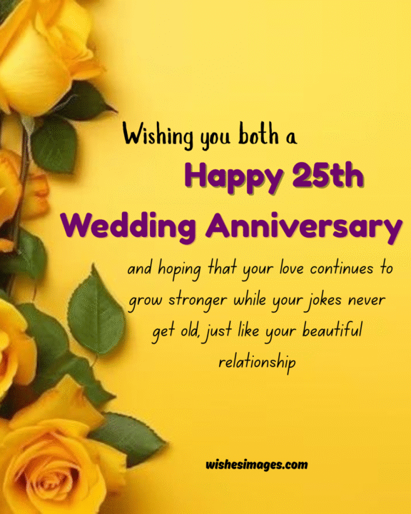 Funny 25th Anniversary wishes Messages