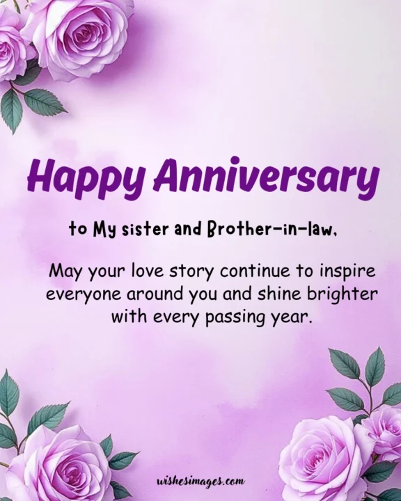 funny Anniversary Wishes for Sister and Brother-in-Law