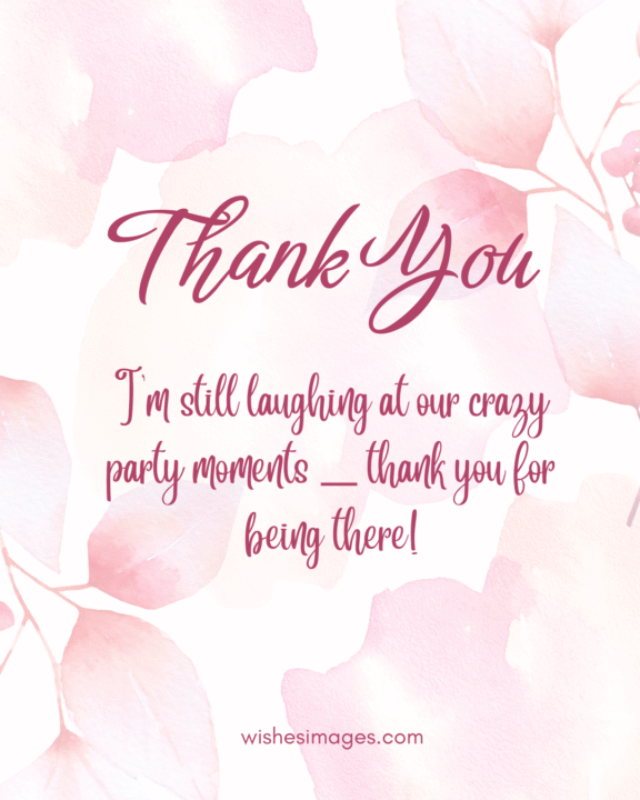 thank you messages for attending my birthday party