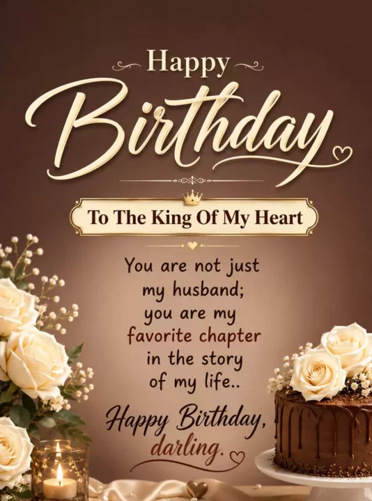 Husband birthday greeting image in HD quality