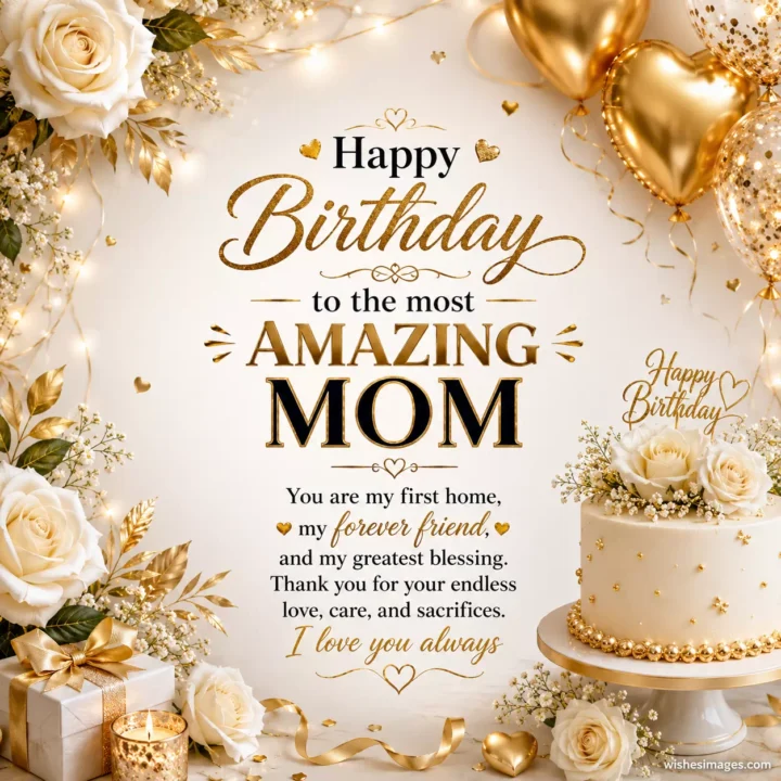 Beautiful Birthday Wishes Images for Mom