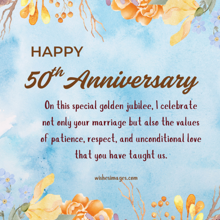 50th Wedding Anniversary Wishes