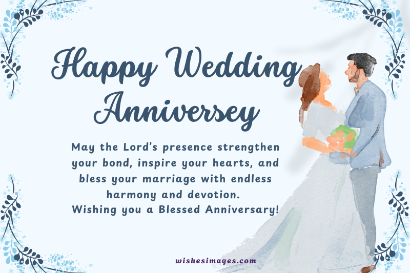 Christian wedding anniversary blessings