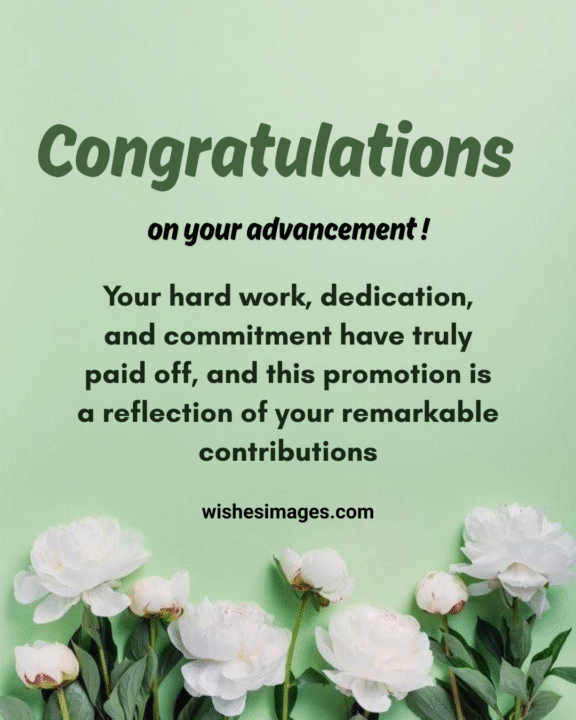 congratulations messages for job promotion