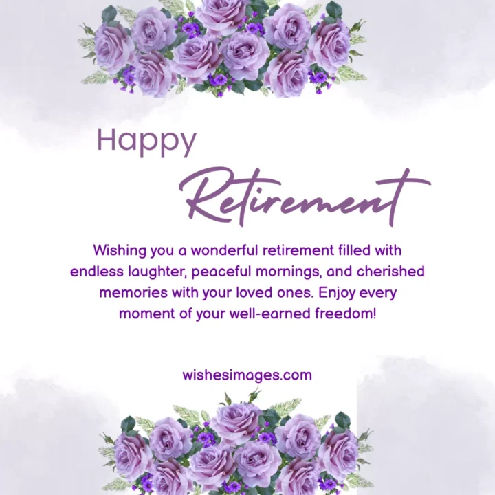 Professional retirement wishes for colleagues
