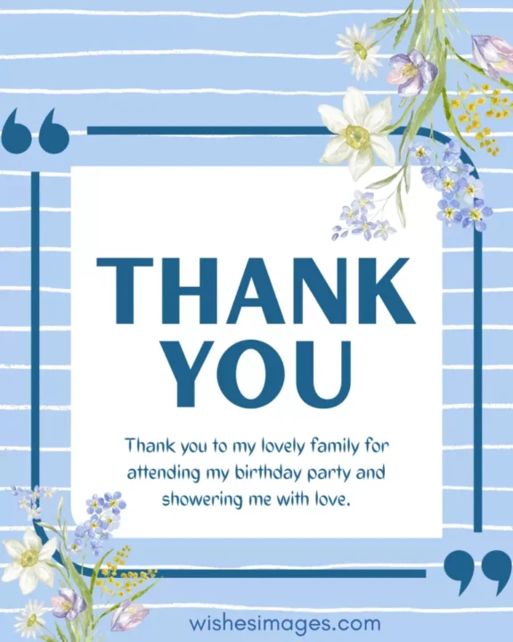 heartfelt thank you messages for attending my birthday party