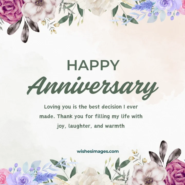 Simple Thankful Anniversary Wishes