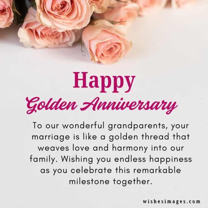 Heartwarming golden anniversary messages