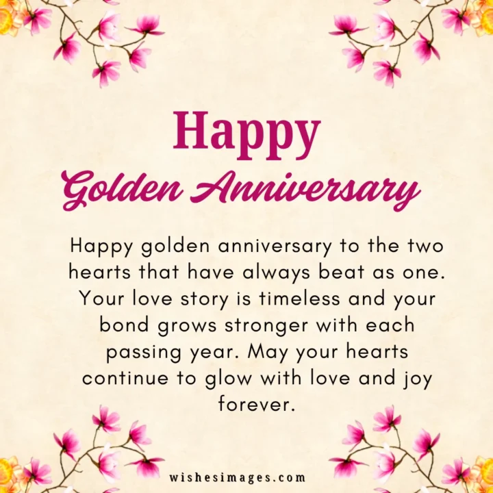 Happy Golden Anniversary Wishes
