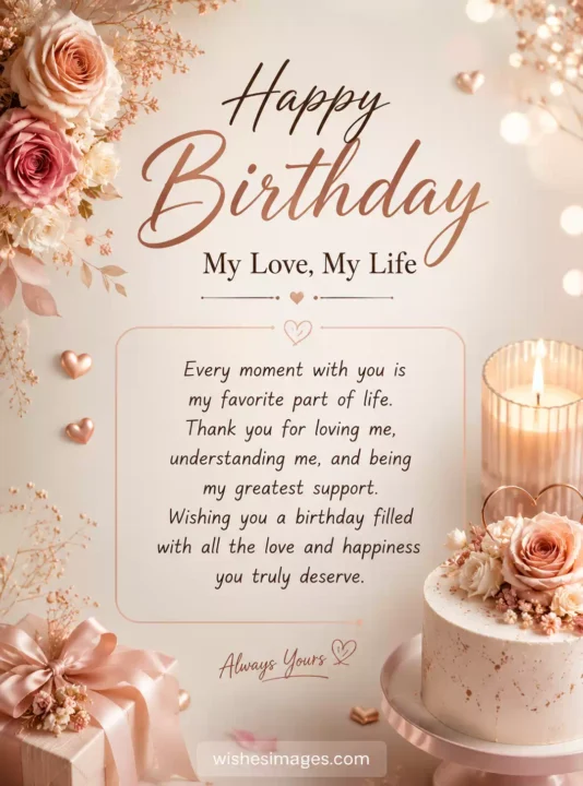 Beautiful birthday wishes images for husband