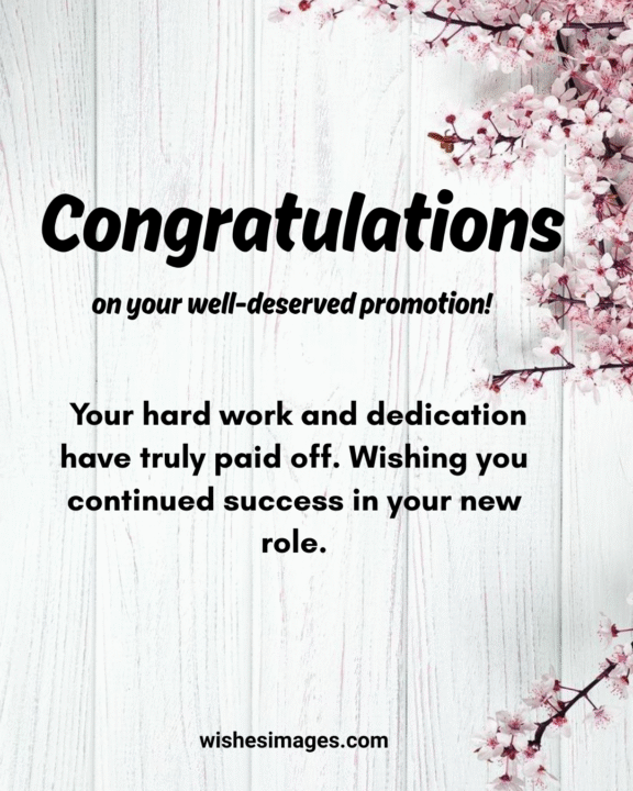 Job Promotion Congratulations Messages