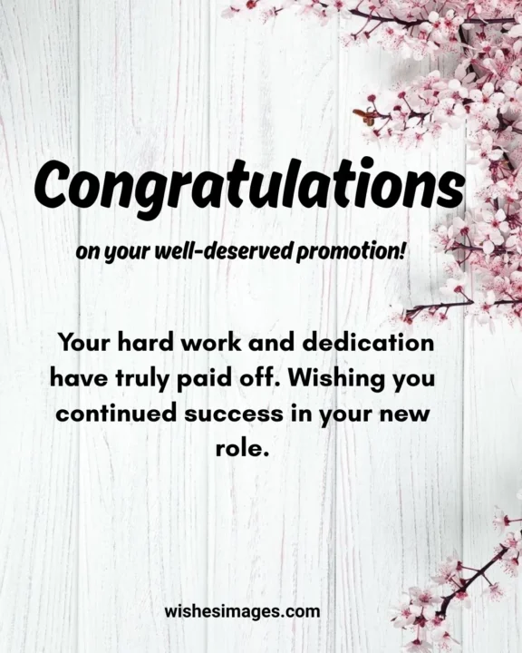 Job Promotion Congratulations Messages