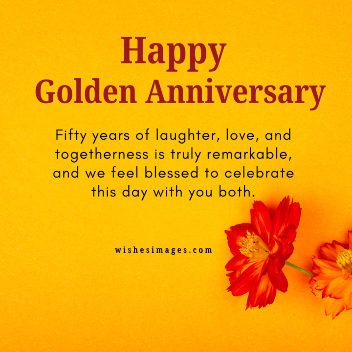 Heartwarming golden anniversary messages