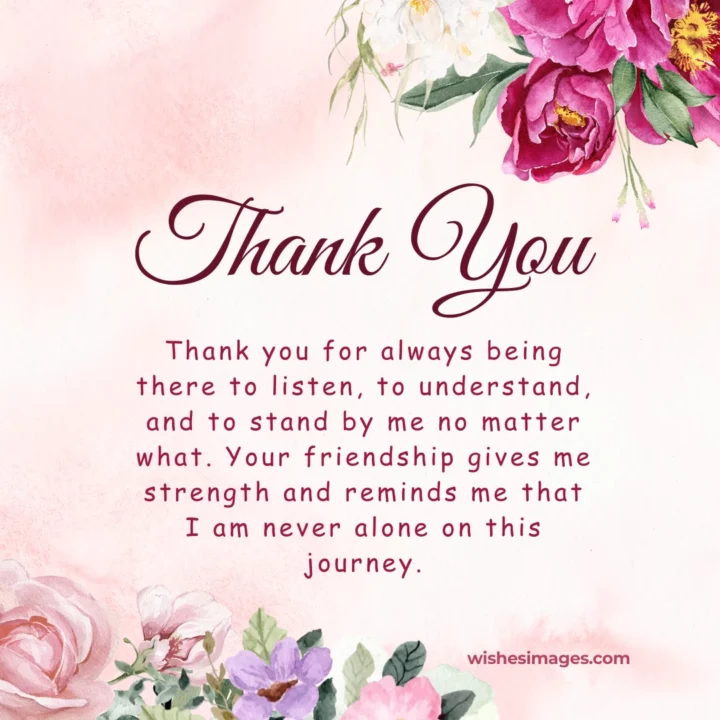 Thank You  Messages  for Friends 