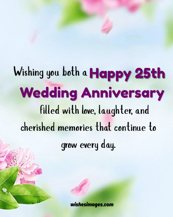 25th anniversary wishes