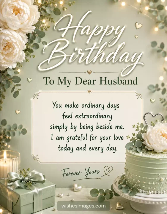 Heart touching birthday wishes for husband image