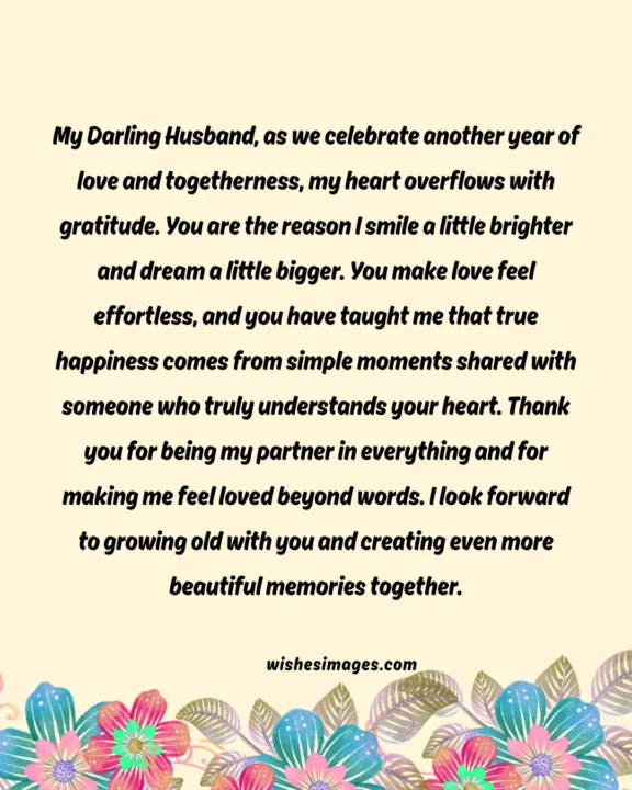 Romantic Long Anniversary Paragraphs for Husband
