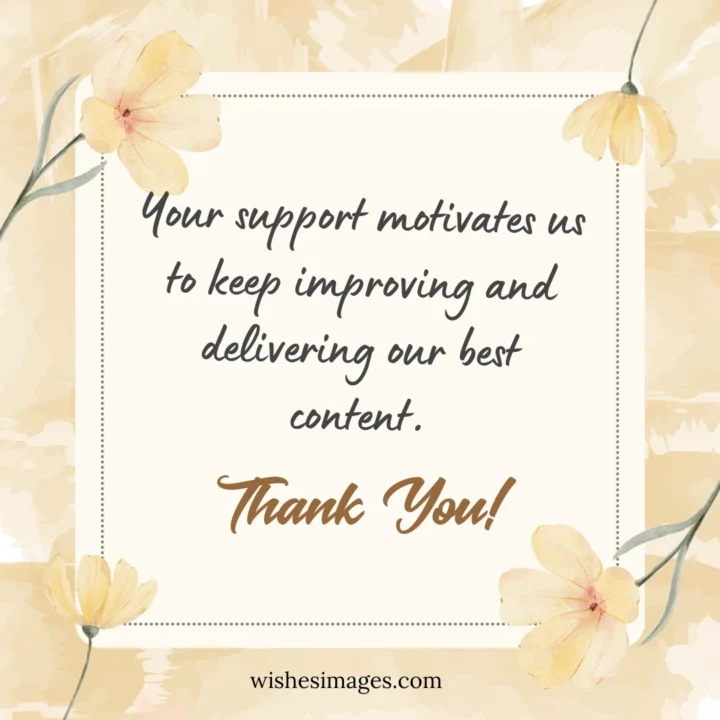 thank you messages for followers