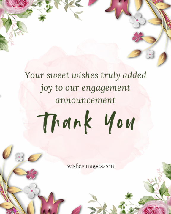 thank you reply for engagement wishes