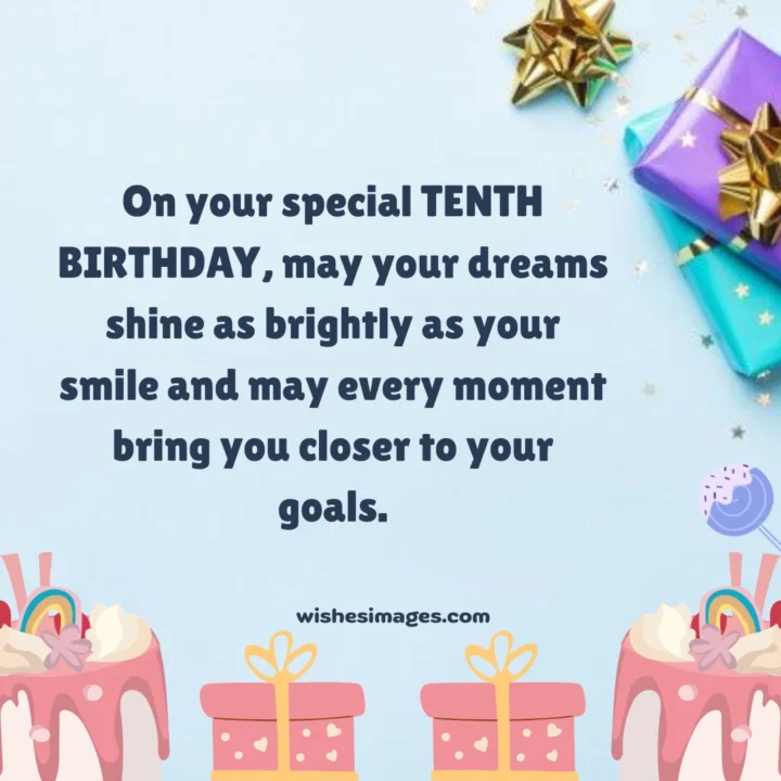 happy 10th birthday wishes