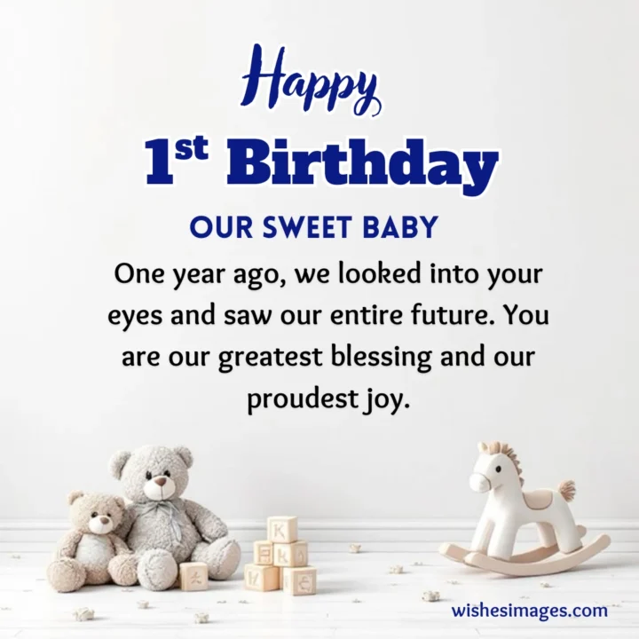 1st Birthday Wishes from Parents